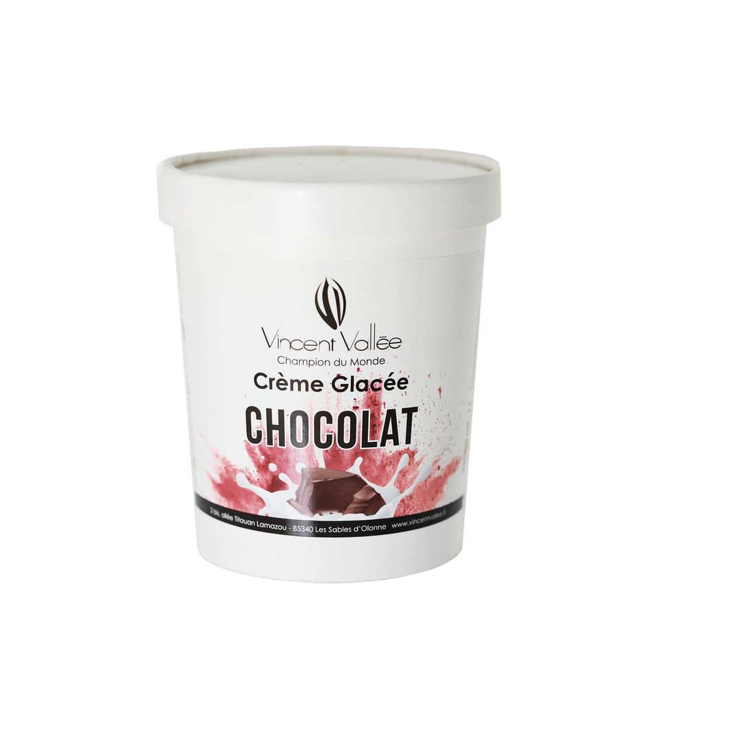 Crème glacée Chocolat Pérou 70% douce et crémeuse